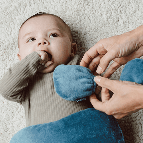 Mittens Denim Blue